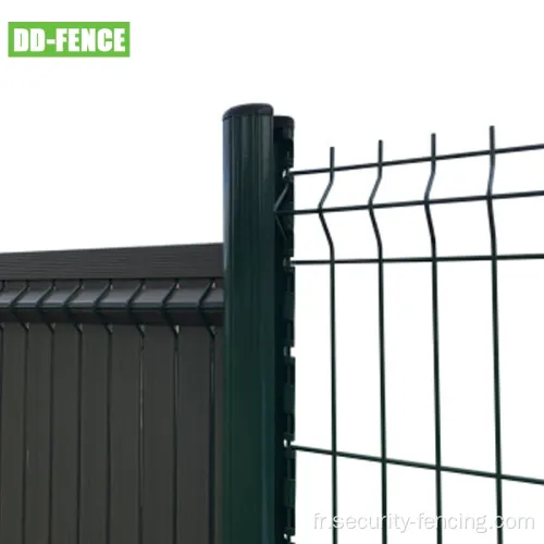 Piscine extérieure 3D Écran de confidentialité de clôture incurvée